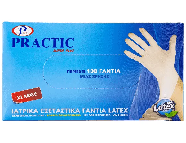 γάντια latex (100τεμ.)