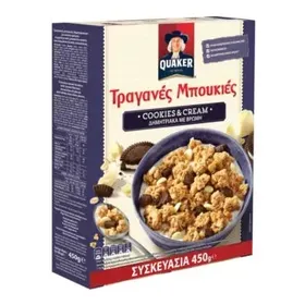 QUAKER ΤΡΑΓ.ΜΠΟΥΚΙΕΣ COOKIES &CR.450ΓΡ.