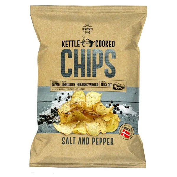 CHIPS ΧΕΙΡΟΠΟΙΗΤΑ PREMIUM BELGIAN Black Pepper and Salt, Paprika, Sea Salt, Sour Cream and Onion