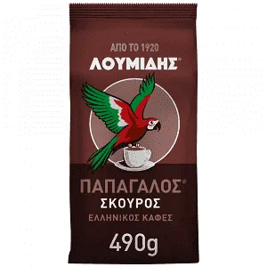 Καφές Ελληνικός Σκούρος Λουμίδης Παπαγάλος 490 g