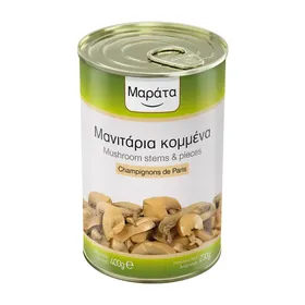 Μανιτάρια κομμένα 400g (στρ. Βάρος 230g)