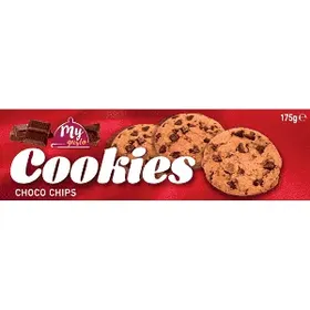 My Gusto Μπισκότα Cookies Κομματάκια Σοκολάτας 175gr
