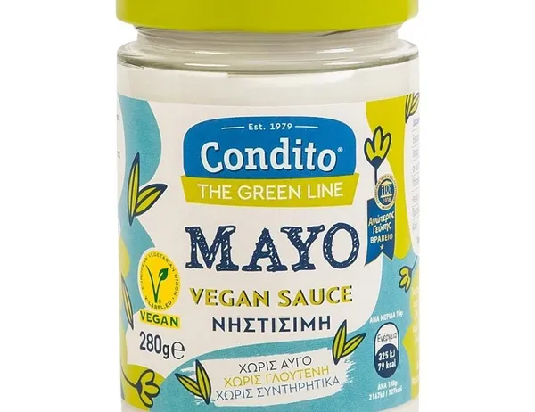 mayo vegan sauce χωρίς γλουτένη σκέτη