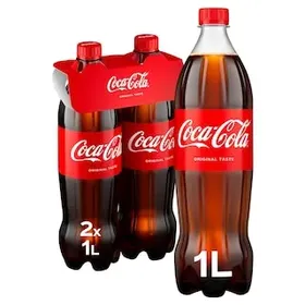 COCA COLA Αναψυκτικό Cola Φιάλη 2x1lt