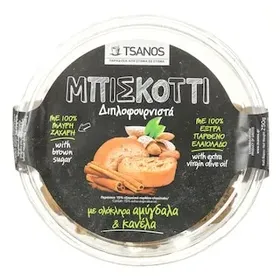 ΤΣΑΝΟΣ Μπισκότα Αμύγδαλο & Κανέλα 250g