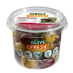 Olive Fresh Ελιές Cokctails Εκπυρηνωμένες Με Ρίγανη & Θυμάρι 150γρ.