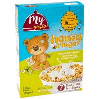 My Gusto Honey Rings Δημητριακά 375gr