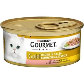 GOURMET Γατοτροφή Σολομός & Κοτόπουλο Κονσέρβα 85gr