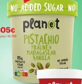 Planet Pistachio Praline in Madagascar Vanilla 420ml