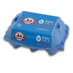 Τσακίρη Αυγά Μεσαία 6x63g
