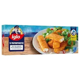 IGLO φιλέτο ψαριού με τραγανιστό πανάρισμα 240γρ.