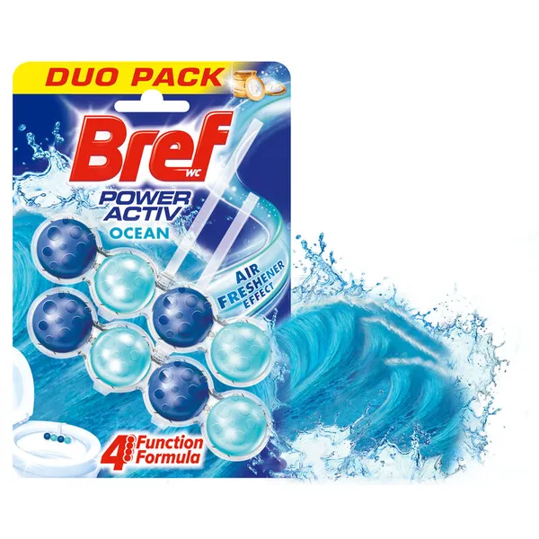 BREF Power Active όλα τα block τουαλέτας ανταλλακτικά 2x50γρ.