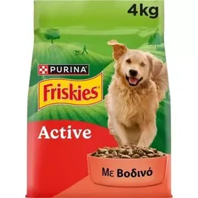FRISKIES Active ξηρά τροφή σκύλου με βοδινό 4kg