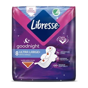 Libresse Σερβιέτες Ultra Large Goodnight 8τεμ.