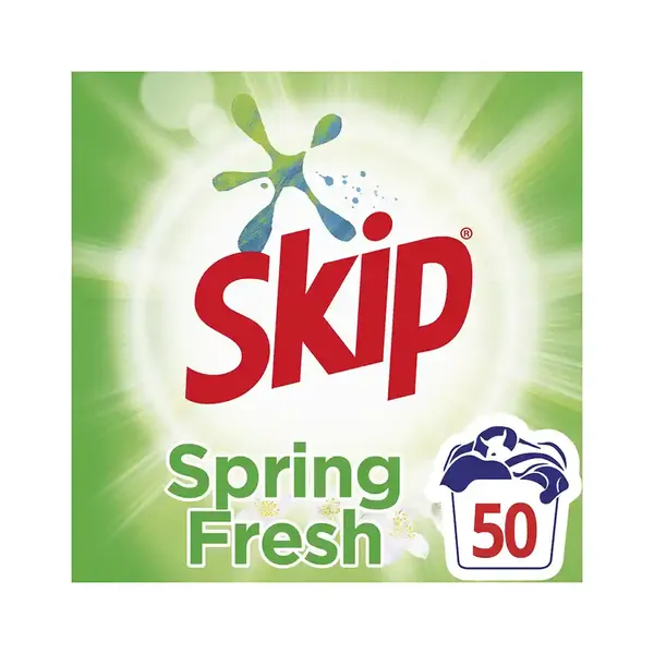 Skip Σκόνη Απορρυπαντικό Πλυντηρίου Ρούχων Spring Fresh 50 ΜΕΖ