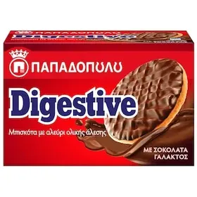 Παπαδοπούλου Μπισκότα Σοκολάτα Γάλακτος Πτι Μπερ 200gr