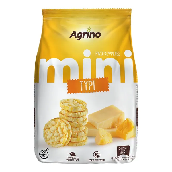 ρυζογκοφρέτες mini χωρίς γλουτένη όλες οι γεύσεις 50γρ.