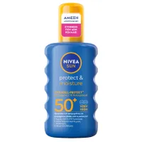 NIVEA SUN Protect & Moisture Αντηλιακό Σώματος Σπρέι Spf50+ 200ml