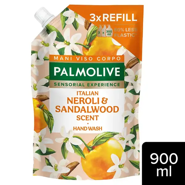 Palmolive Υγρό Κρεμοσάπουνο Νερόλι & Σανδαλόξυλο Ανταλλακτικό 900ml.