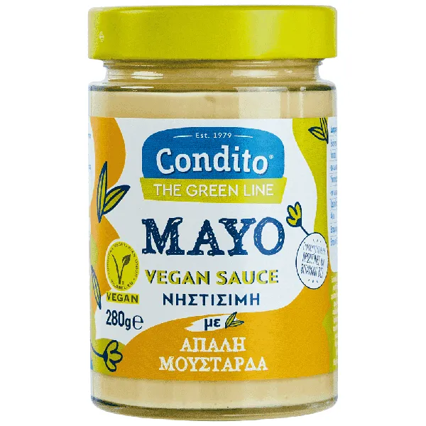 mayo vegan sauce με απαλή μουστάρδα