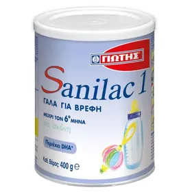 Γιώτης Sanilac 1 Βρεφικό Γάλα Σκόνη 0-6Μηνών 400γρ.