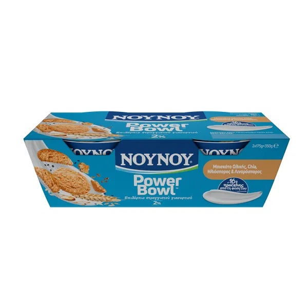 Επιδόρπιο Στραγγιστού Γιαουρτιού PowerBowl 2% με Μπισκότο