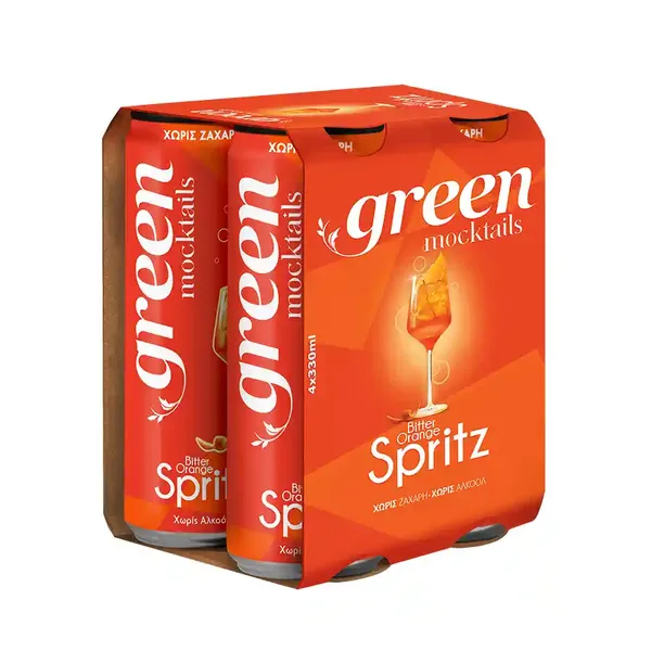 Green Mocktails Bitter Orange Spritz 4x330ml.
