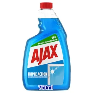 Ajax Τζαμιών Triple Action Ανταλλακτικό 750ml.