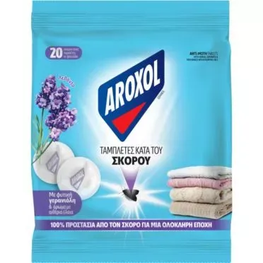 Ταμπλέετες Κατά Του Σκόρου Aroxol 20 τεμ
