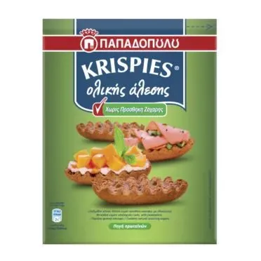 KRISPIES Ολικής Άλεσης Χωρίς Προσθήκη Ζάχαρης 200g