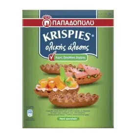 KRISPIES Ολικής Άλεσης Χωρίς Προσθήκη Ζάχαρης 200g