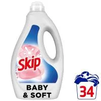 Υγρό Απορρυπαντικό Ρούχων Talc Soft Skip 34 μεζ