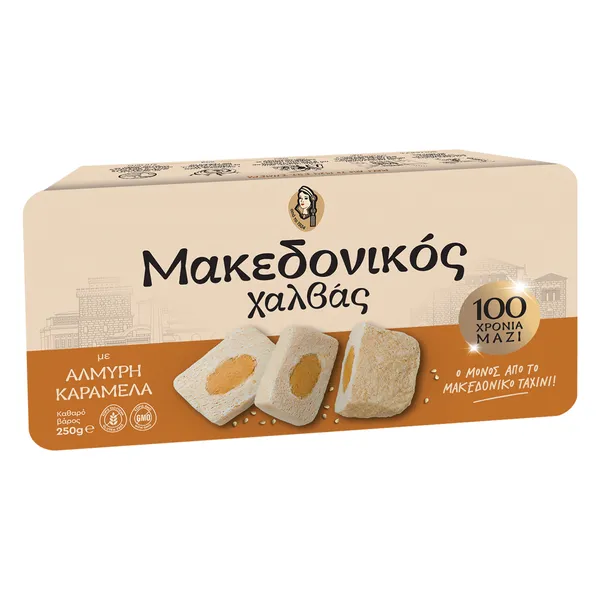 Μακεδονικός Χαλβάς με αλμυρή καραμέλα 4kg