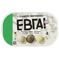 ΕΒΓΑ Παγωτό Φουντούκι Κακάο Μπισκότο 1.35kg