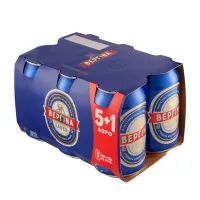Μπύρα κουτί Premium Lager Βεργίνα 6x330 ml 5+1 Δώρο
