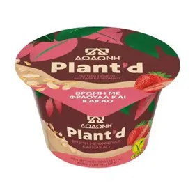 Φυτικό επιδόρπιο ΔΩΔΩΝΗ plant'd βρώμη με μήλο & κανέλα 150γρ.