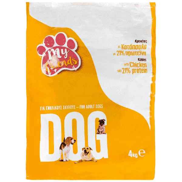 κροκέτες σκύλου βοδινό 21% πρωτεΐνη 4kg