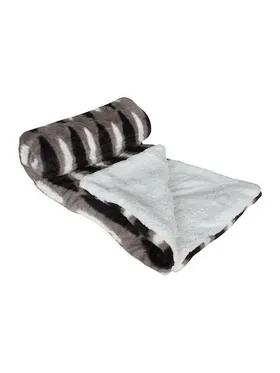 Κουβέρτα faux rabbit fur με sherpa 150x200 cm