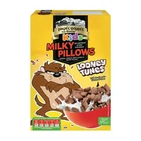 LOONEY TUNES honey rings ή choco rice ή choco shells ή crispy pillows ή milky pillows 375γρ.