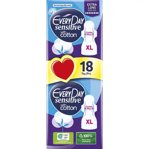 EveryDay Sensitive Ultra Plus Extra Long 18τεμ
