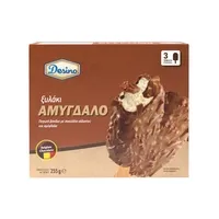 DESINO παγωτό ξυλάκι βανίλια με σοκολάτα γάλακτος και αμύγδαλα