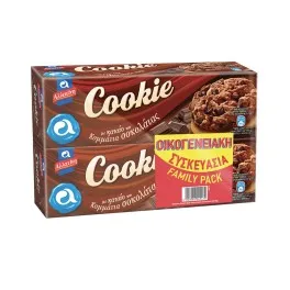 Αλλατίνη Μπισκότα Cokkie Dark Chocolate Chips 175gr x2