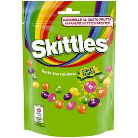 Καραμέλες SKITTLES crazy ń fruits 136gr ΜΕ ΕΚΠΤΩΣΗ 25%