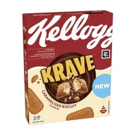 Kellogg's Δημητριακά Krave Caramelized Biscuits 375gr