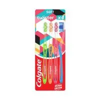Colgate Twister Οδοντόβουρτσα Οικογενειακή Τετραπλή Συσκευασία 4τεμ