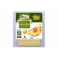 vegan γεύση φρέσκια μοτσαρέλα 175γρ. ή vegan λευκό ή γεύση γκούντα ή γεύση καπνιστή γκούντα ή γεύση τομάτα & βασιλικός ή γεύση μοτσαρέλα σε φέτες 200γρ.
