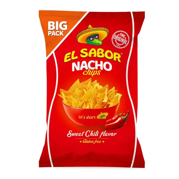 EL SABOR Nacho Chips με γεύση Chili Χωρίς γλουτένη 180g