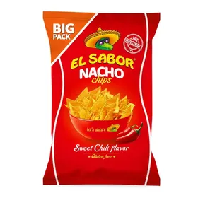 EL SABOR Nacho Chips με γεύση Chili Χωρίς γλουτένη 180g