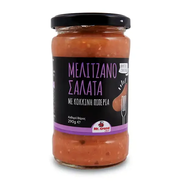 MrGrand Μελιτζανοσαλάτα Με Κόκκινες Πιπεριές 290γρ.