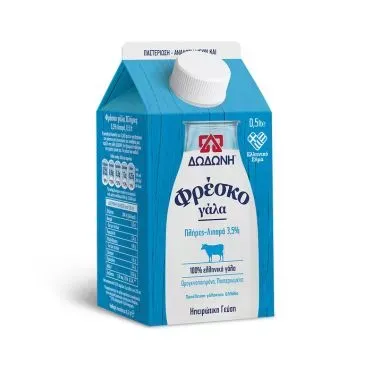 ΔΩΔΩΝΗ ΦΡΕΣΚΟ ΓΑΛΑ 3,5% 0,5lt